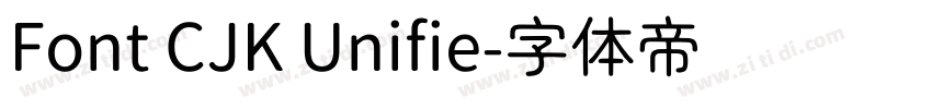 Font CJK Unifie字体转换